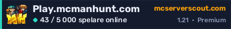 Serverbanner för Play.mcmanhunt.com