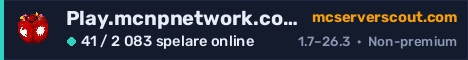 Serverbanner för Play.mcnpnetwork.com