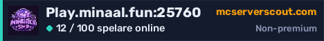 Serverbanner för Play.minaal.fun:25760