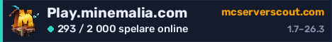 Serverbanner för Play.minemalia.com