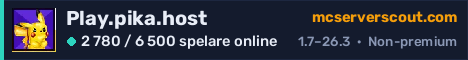 Serverbanner för Play.pika.host