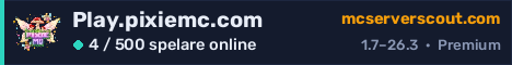 Serverbanner för Play.pixiemc.com