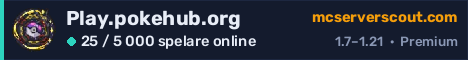 Serverbanner för Play.pokehub.org