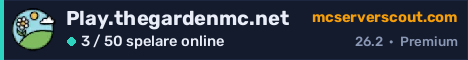 Serverbanner för Play.thegardenmc.net