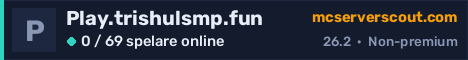 Serverbanner för Play.trishulsmp.fun