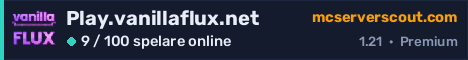 Serverbanner för Play.vanillaflux.net