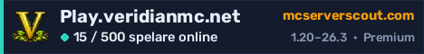 Serverbanner för Play.veridianmc.net