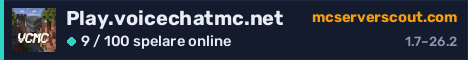 Serverbanner för Play.voicechatmc.net