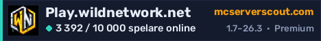 Serverbanner för Play.wildnetwork.net