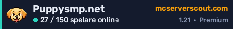 Serverbanner för Puppysmp.net