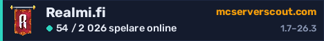 Serverbanner för Realmi.fi