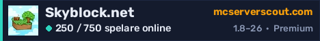 Serverbanner för Skyblock.net