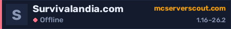 Serverbanner för Survivalandia.com