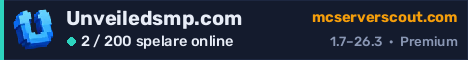 Serverbanner för Unveiledsmp.com