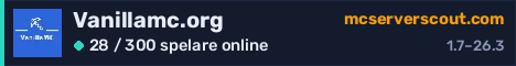 Serverbanner för Vanillamc.org