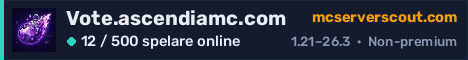 Serverbanner för Vote.ascendiamc.com