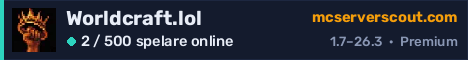 Serverbanner för Worldcraft.lol