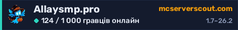 Банер сервера Allaysmp.pro