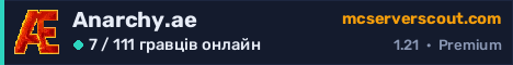 Банер сервера Anarchy.ae