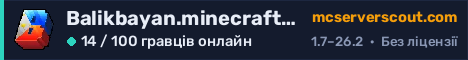 Банер сервера Balikbayan.minecraft.best