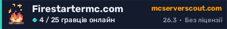 Банер сервера Firestartermc.com