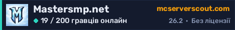 Банер сервера Mastersmp.net