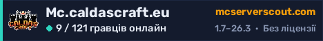 Банер сервера Mc.caldascraft.eu