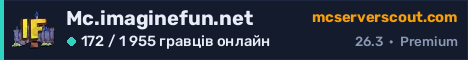 Банер сервера Mc.imaginefun.net