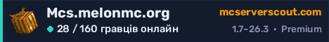 Банер сервера Mcs.melonmc.org