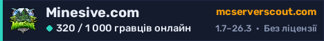Банер сервера Minesive.com