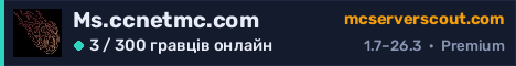 Банер сервера Ms.ccnetmc.com