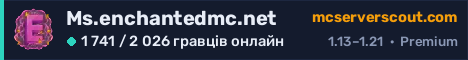 Банер сервера Ms.enchantedmc.net