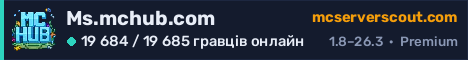 Банер сервера Ms.mchub.com