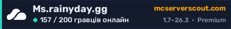 Банер сервера Ms.rainyday.gg