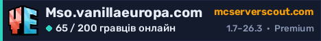 Банер сервера Mso.vanillaeuropa.com