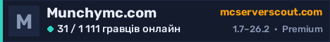Банер сервера Munchymc.com