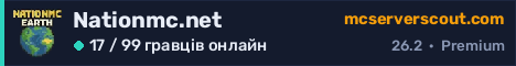 Банер сервера Nationmc.net