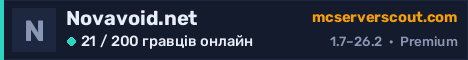 Банер сервера Novavoid.net