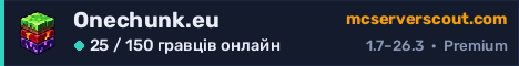 Банер сервера Onechunk.eu