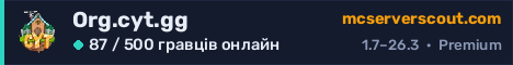 Банер сервера Org.cyt.gg