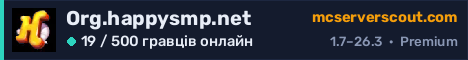 Банер сервера Org.happysmp.net