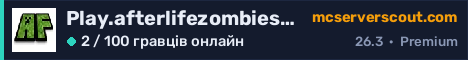 Банер сервера Play.afterlifezombies.com