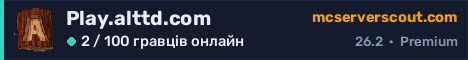 Банер сервера Play.alttd.com