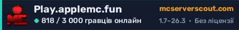 Банер сервера Play.applemc.fun