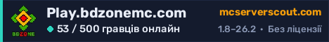 Банер сервера Play.bdzonemc.com