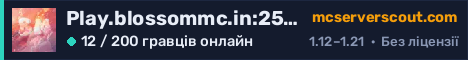 Банер сервера Play.blossommc.in:25599