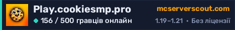 Банер сервера Play.cookiesmp.pro