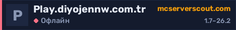 Банер сервера Play.diyojennw.com.tr