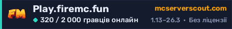 Банер сервера Play.firemc.fun