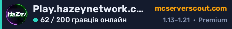 Банер сервера Play.hazeynetwork.com